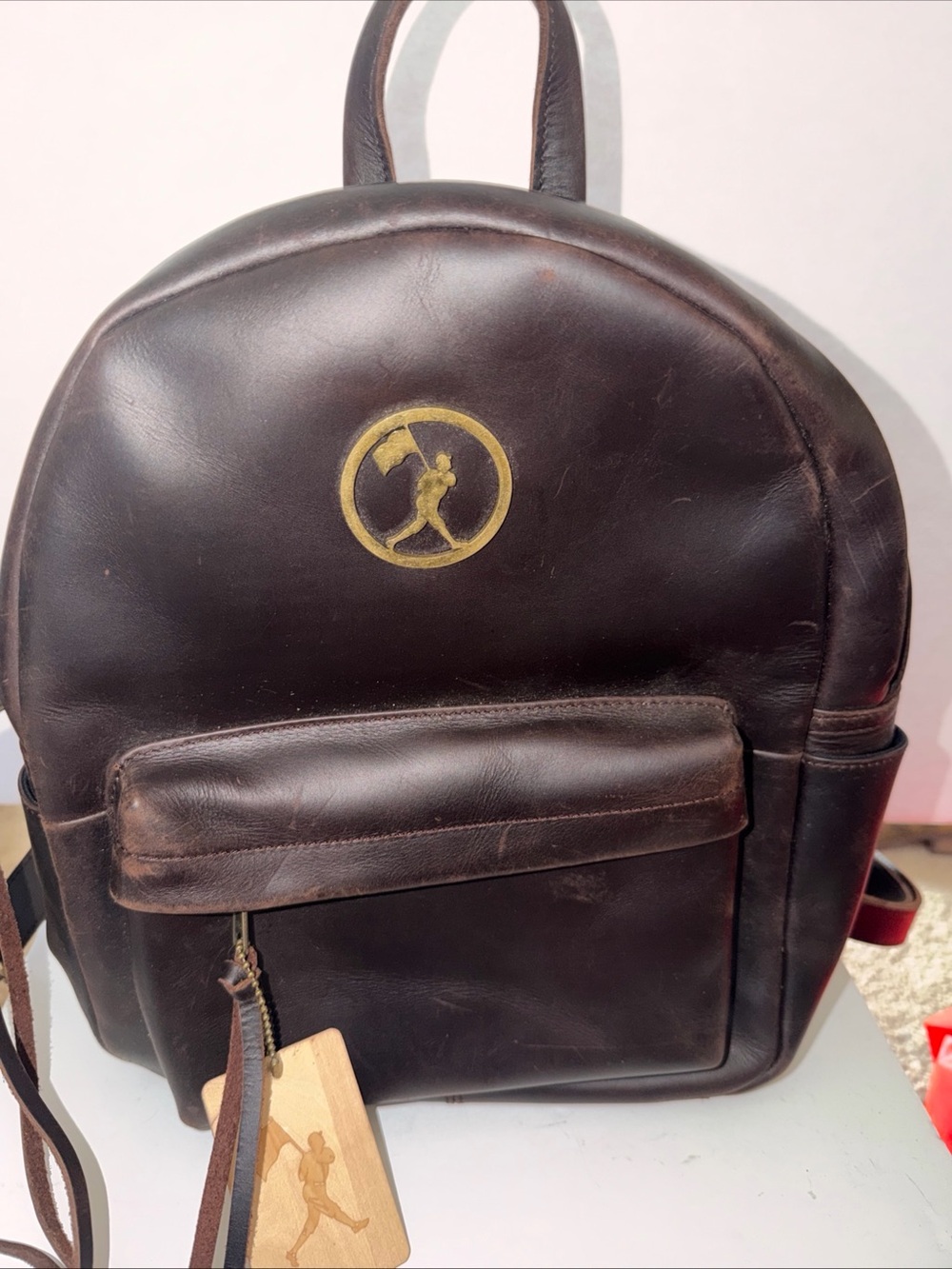 Baseballism Natalie Glove Leather Brown Backpack NWT